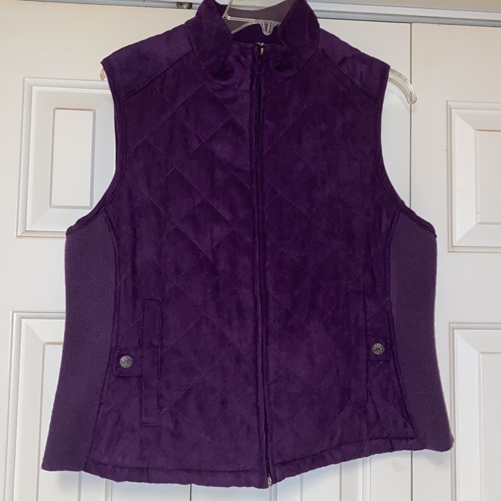 croft-barrow women’s quilted-vest size medium